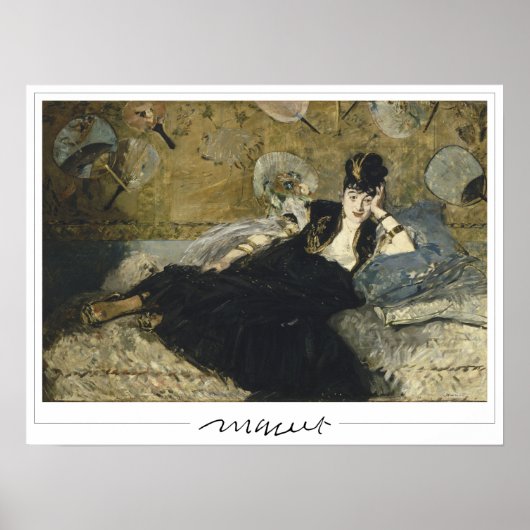 Affiche d'art Édouard Manet Zedign #218 (Devant)
