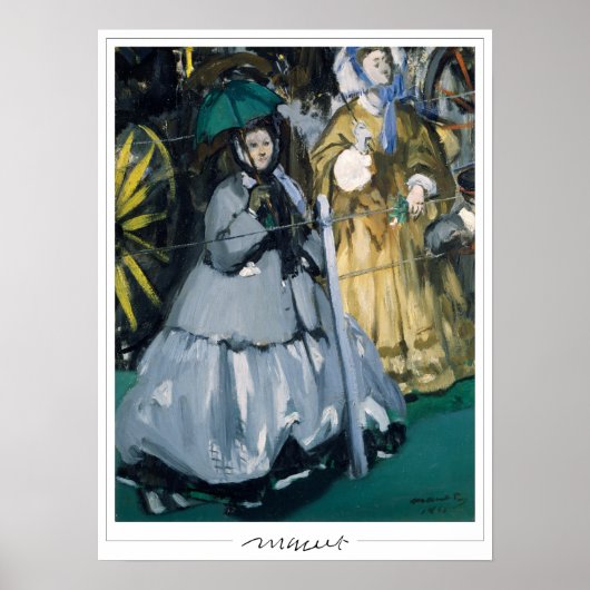 Affiche d'art Édouard Manet Zedign #8 (Devant)