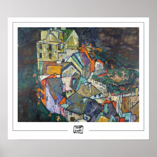 Affiche d'art Egon Schiele Zedign #3-3 (Devant)