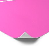Affiche d'art en ligne à double face rose et blanc (Coin)
