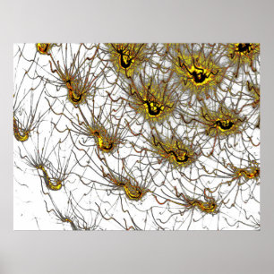 Affiche d'art énergétique neuronal de haute qualit