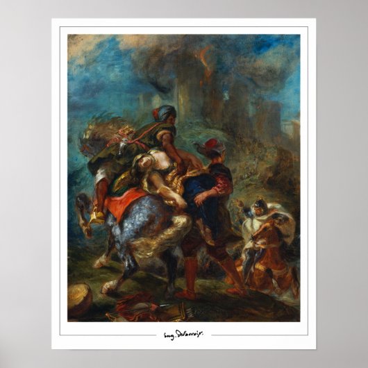 Affiche d'art Eugène Delacroix Zedign #3 (Devant)