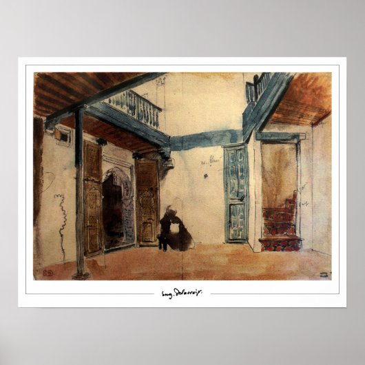 Affiche d'art Eugène Delacroix Zedign #339 (Devant)