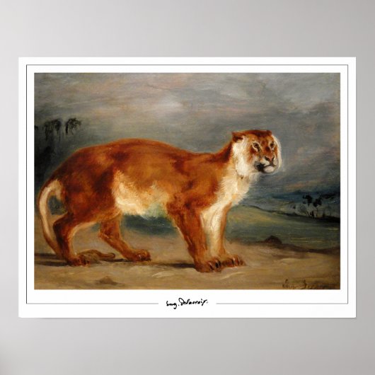 Affiche d'art Eugène Delacroix Zedign #491 (Devant)