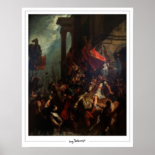 Affiche d'art Eugène Delacroix Zedign #560 (Devant)
