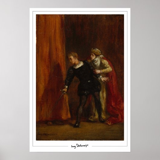 Affiche d'art Eugène Delacroix Zedign #716 (Devant)