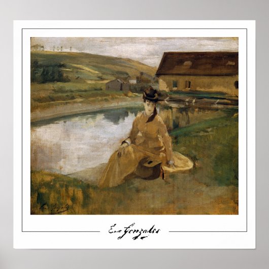 Affiche d'art Eva Gonzalès Zedign #3 (Devant)