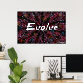 Affiche d'art évolutif (Bureau à domicile)