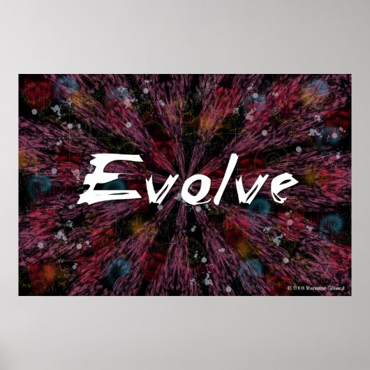 Affiche d'art évolutif (Devant)