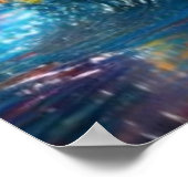Affiche d'art Explosion de taches de peinture vive (Coin)