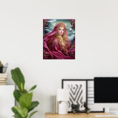 Affiche d'art fantastique de la Reine Déesse (Bureau à domicile)