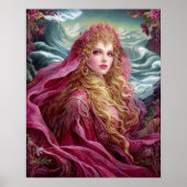 Affiche d'art fantastique de la Reine Déesse (Devant)