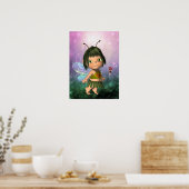 Affiche d'art fantastique Petite Fée Fille (Cuisine)