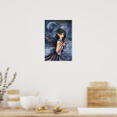 Affiche d'art féerique de dragon gothique par Moll (Cuisine)