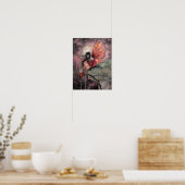 Affiche d'art féerique de fantasy Automne Flamme (Cuisine)