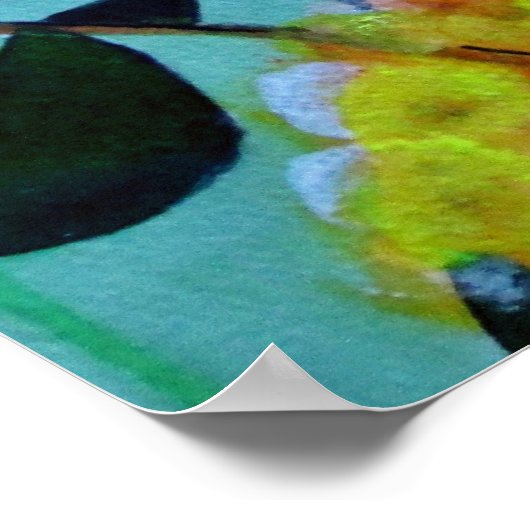 Affiche d'art fleuri australien (Coin)