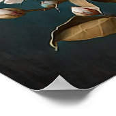 Affiche d'art Fleurs de Coton Blanches (Coin)