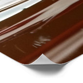 Affiche d'art fluide avec éclaboussures de crème e (Coin)