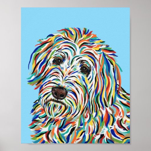 Affiche d'art Goldendoodle (Devant)