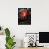 Affiche d'art gothique lunatique Impression (Bureau à domicile)