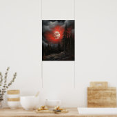 Affiche d'art gothique lunatique Impression (Cuisine)