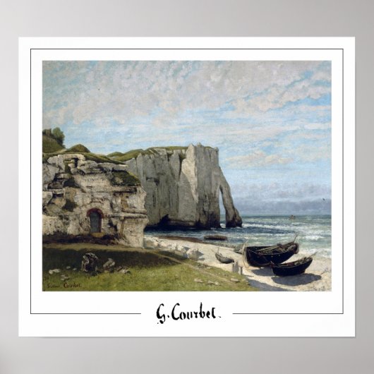 Affiche d'art Gustave Courbet Zedign #9-2 (Devant)