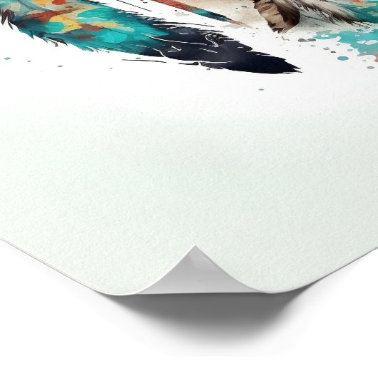 Affiche d'art impression de capteur de rêves améri (Coin)