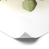 Affiche d'art imprimé de fleur d'aster bleu (Coin)