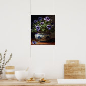 Affiche d'art imprimé Fleurs de Pétunia Violette (Cuisine)