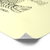 Affiche d'art imprimé motif éléphant (Coin)