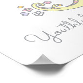 Affiche d'art initiale de gribouillage du nom et d (Coin)