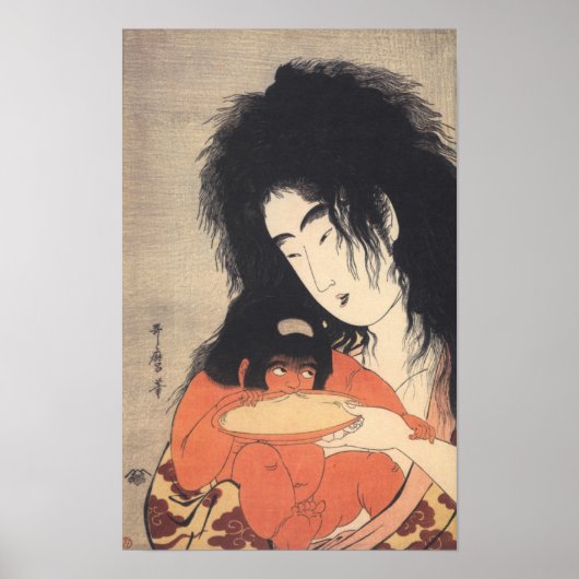 Affiche d'art japonais d'Utamaro (Devant)