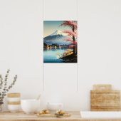 Affiche d'art japonais Mt. Fuji (Cuisine)