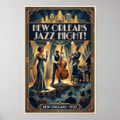 Affiche d'art Jazz Vintage 1930 (Devant)