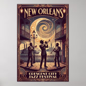 Affiche d'art Jazz Vintage 1930 (Devant)
