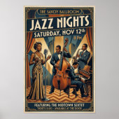 Affiche d'art Jazz Vintage 1930 (Devant)