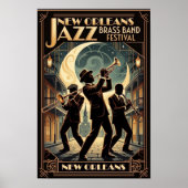Affiche d'art Jazz Vintage 1930 (Devant)