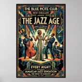 Affiche d'art Jazz Vintage 1930 (Devant)