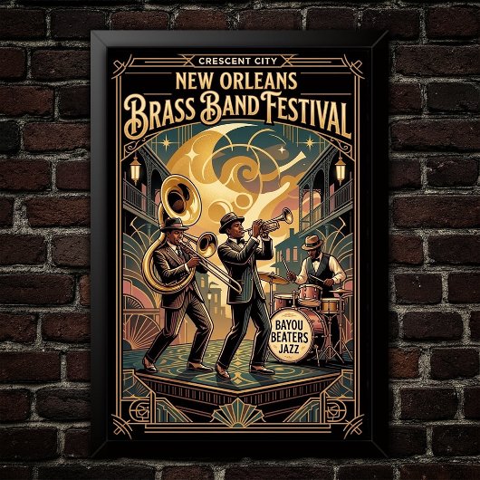 Affiche d'art Jazz Vintage 1930