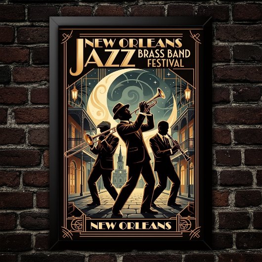 Affiche d'art Jazz Vintage 1930