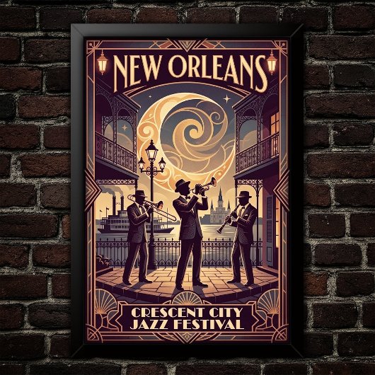 Affiche d'art Jazz Vintage 1930
