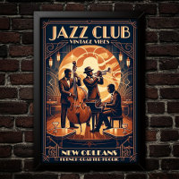 Affiche d'art Jazz Vintage 1930