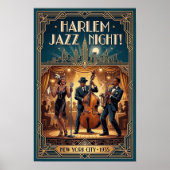 Affiche d'art Jazz Vintage 1930 (Devant)