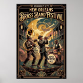 Affiche d'art Jazz Vintage 1930 (Devant)