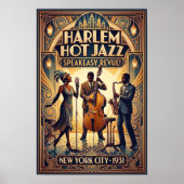 Affiche d'art Jazz Vintage 1930 (Devant)