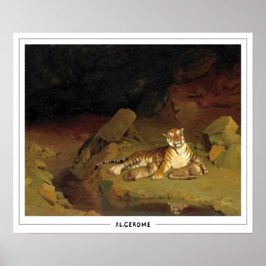 Affiche d'art Jean-Léon Gérôme Zedign #218 (Devant)