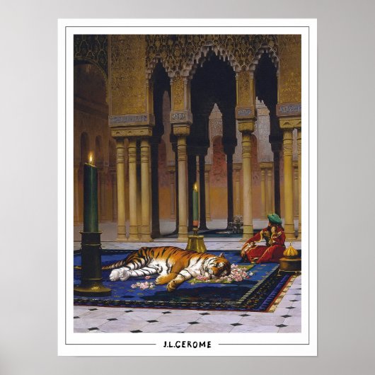 Affiche d'art Jean-Léon Gérôme Zedign #28 (Devant)