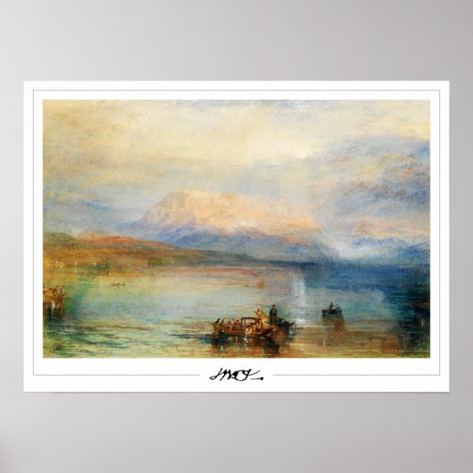 Affiche d'art JMW Turner Zedign #18-3 (Devant)