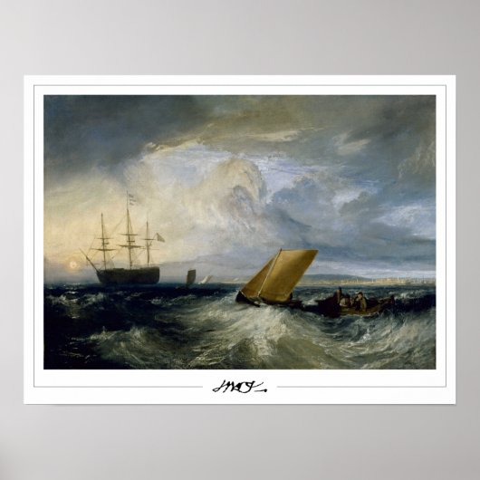 Affiche d'art JMW Turner Zedign #30-3 (Devant)