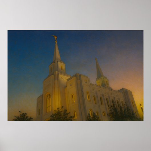 Affiche d'art LDS de la peinture du temple de Brig (Devant)